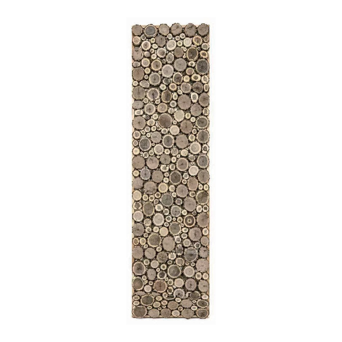 Wood Slice wall panel shown flat on white, 24" x 96"