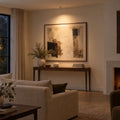 Adjustable Brass Ceiling Spotlight in a room