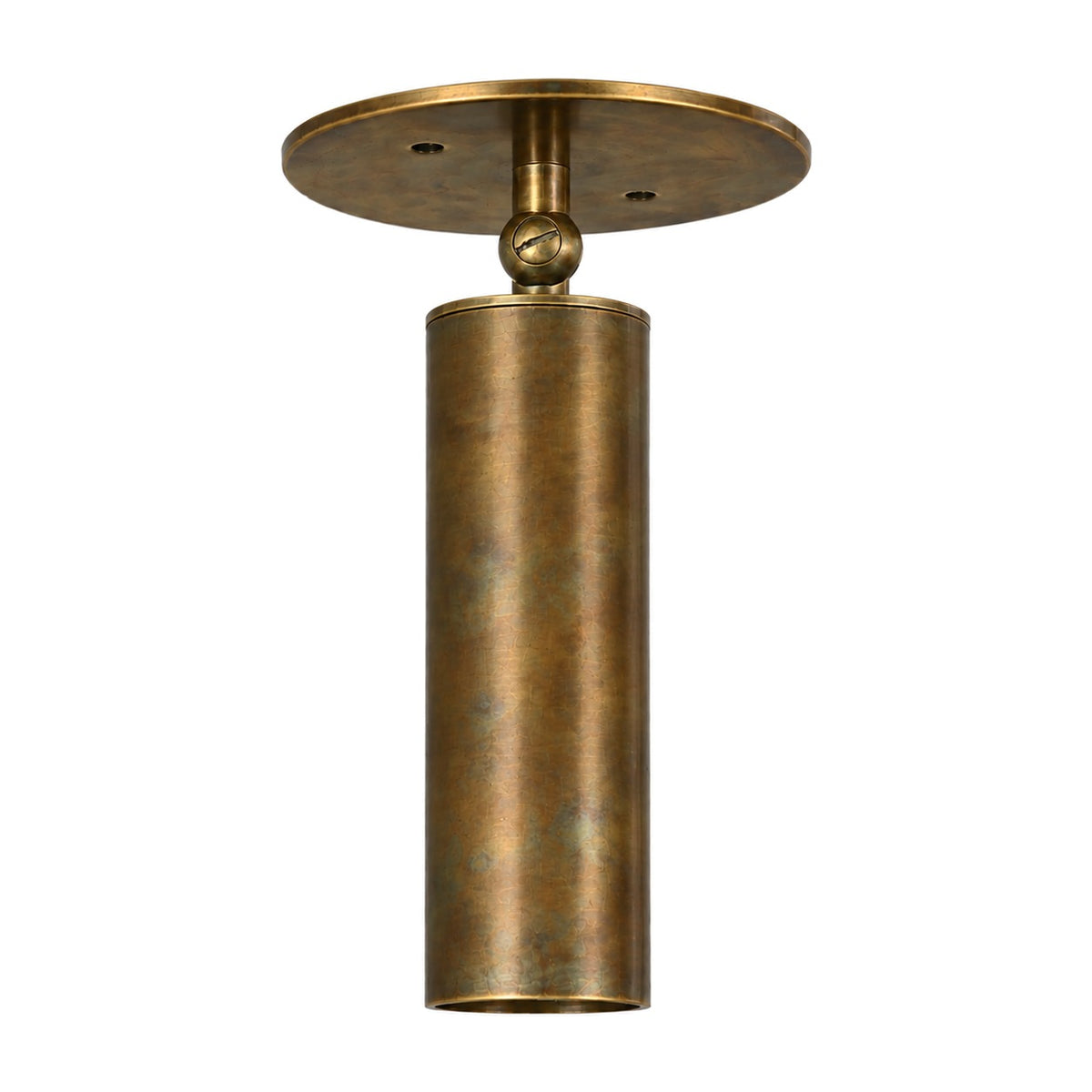 Adjustable Brass Ceiling Spotlight in antique brass
