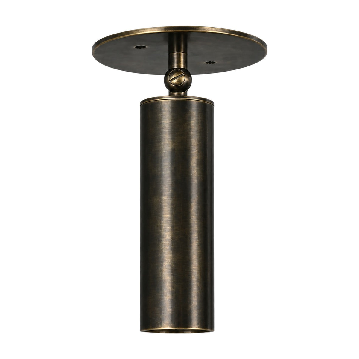 Adjustable Brass Ceiling Spotlight in blackened brass