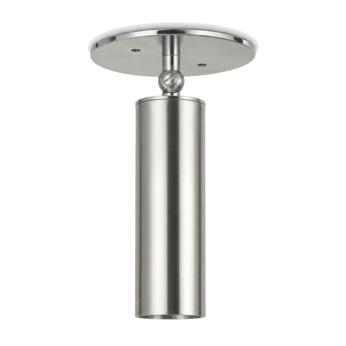 Adjustable Brass Ceiling Spotlight in brushed chrome