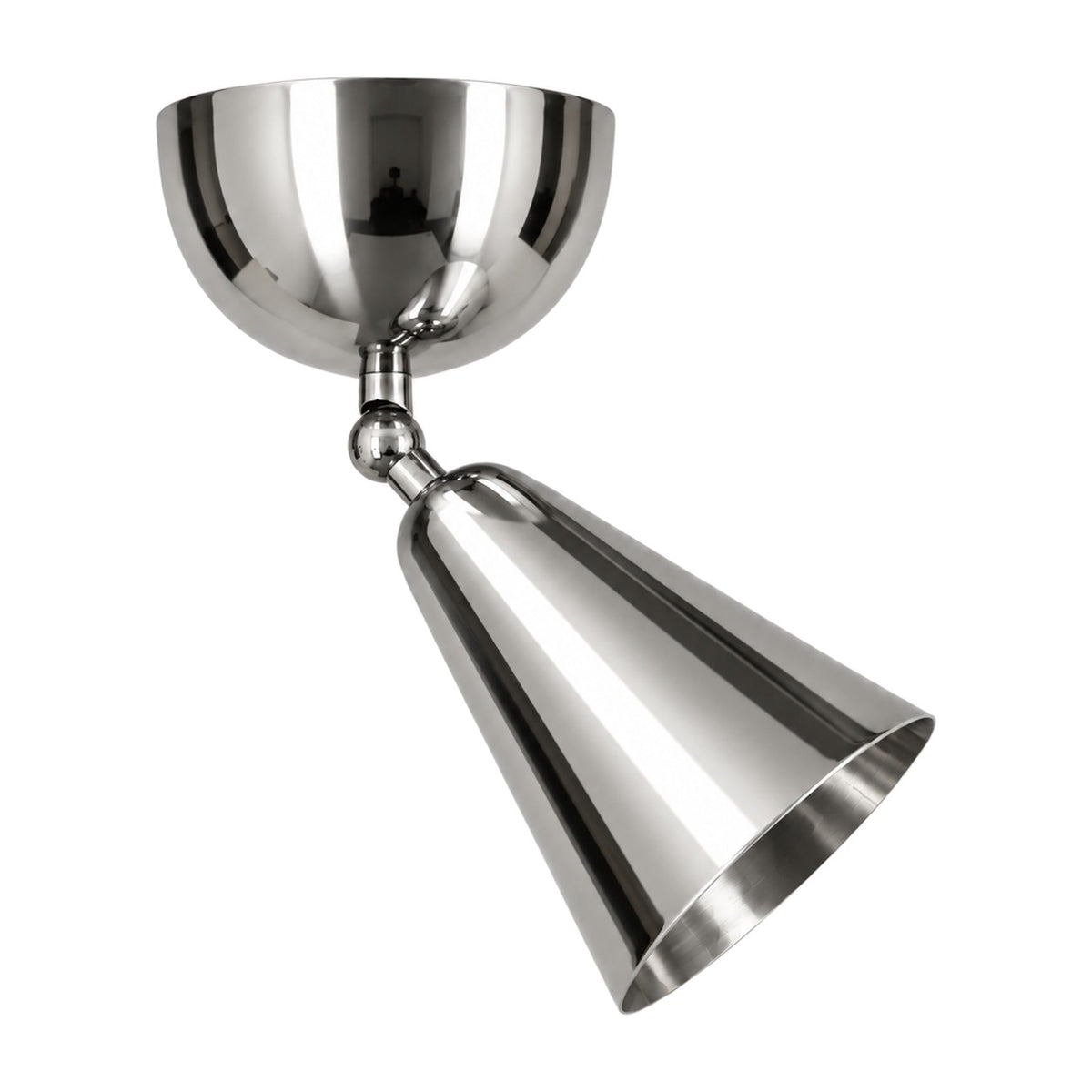 Adjustable Angle Ceiling Spotlight in polished chrome