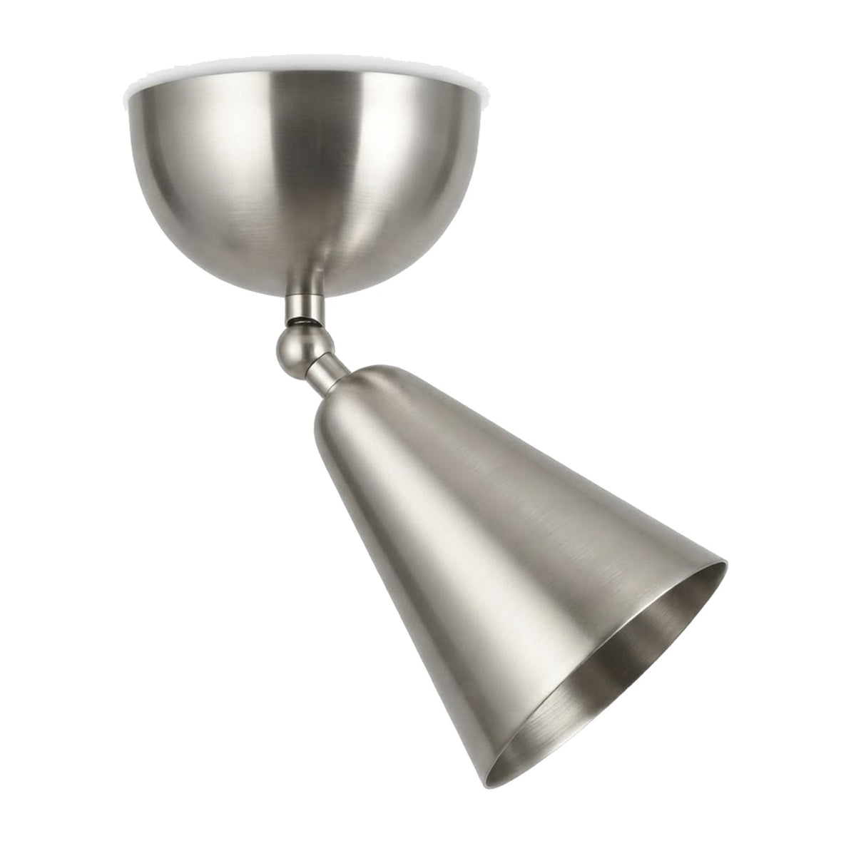 Adjustable Angle Ceiling Spotlight in brushed chrome
