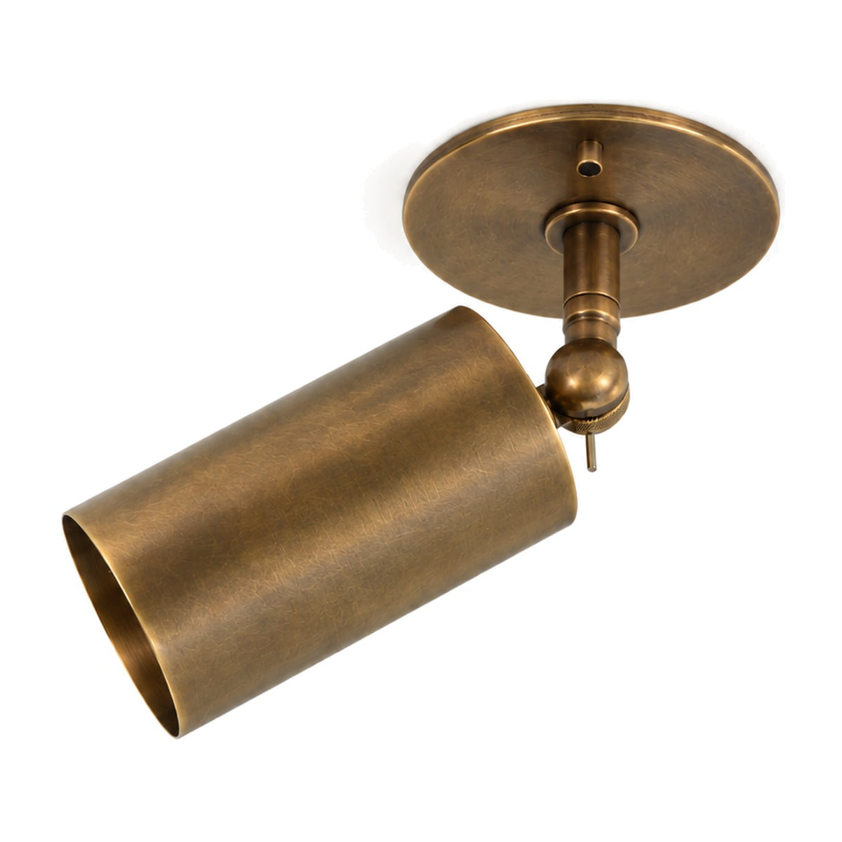 Adjustable Solid Brass Ceiling Spotlight – Precision Lighting with Style in antique brass