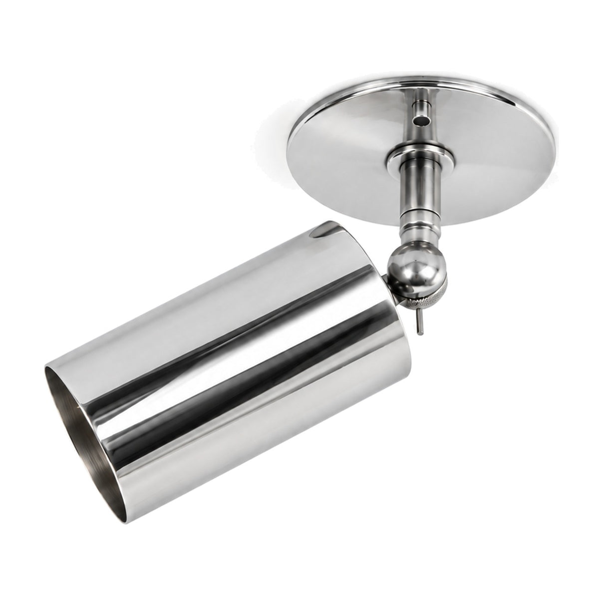 Adjustable Solid Brass Ceiling Spotlight – Precision Lighting with Style in polished chrome