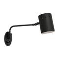 Articulated One-Light Wall Lamp – Mid-Century Modern Brass Sconce in matt black