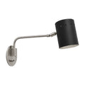 Articulated One-Light Wall Lamp – Mid-Century Modern Brass Sconce in brushed chrome