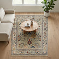 Artisan Hand-Knotted Traditional Rug in a living room