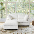 Sky Cloud Pro Sectional Sofa, Plush Slipcovers - Replacement Covers Only, White