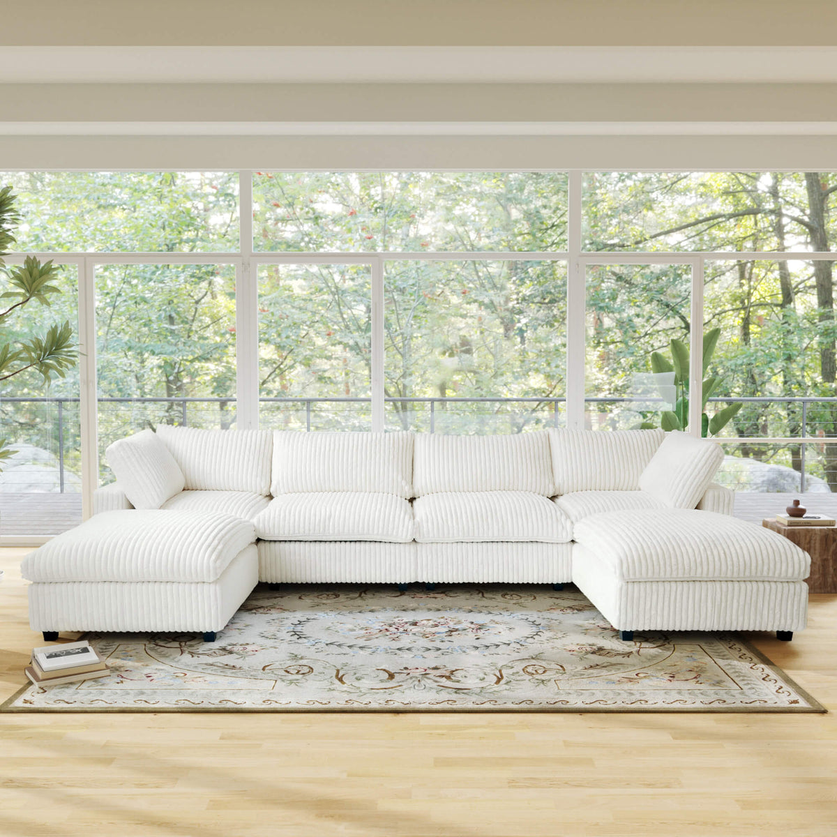 Sky Cloud Pro Sectional Sofa, Plush Slipcovers - Replacement Covers Only, White