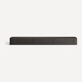 Blackened Floating Wall Mounted Media Console 79in, front view