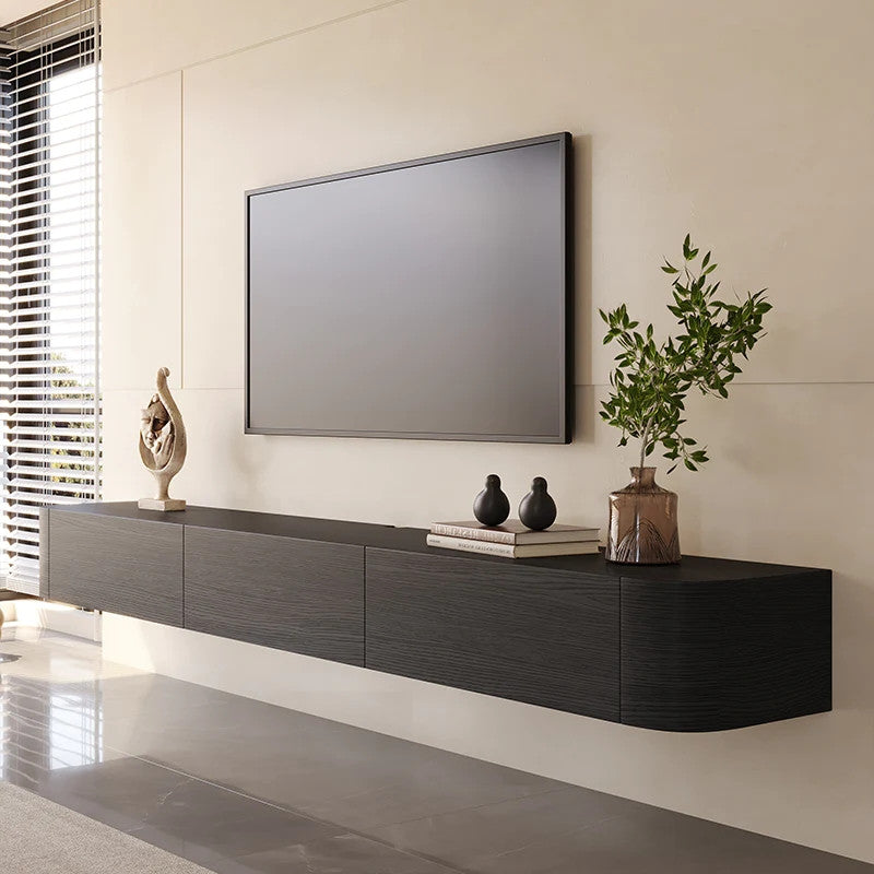 Blackened Floating Wall Mounted Media Console 79in, view 3