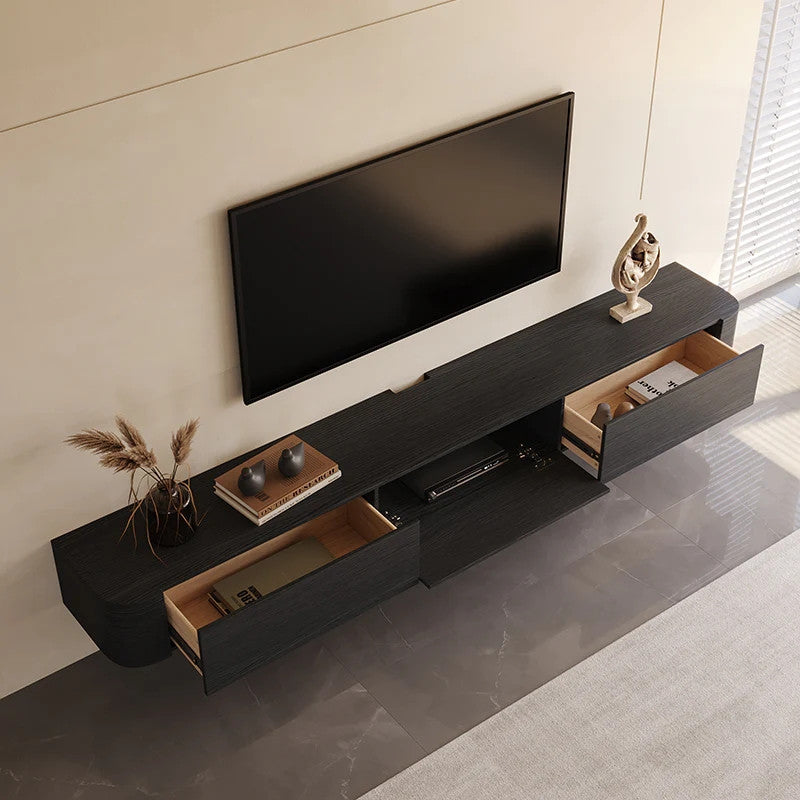 Blackened Floating Wall Mounted Media Console 79in, view 4