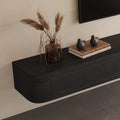 Blackened Floating Wall Mounted Media Console 79in, view 6