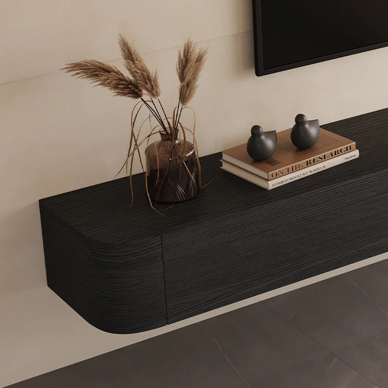 Blackened Floating Wall Mounted Media Console 79in, view 6