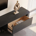 Blackened Floating Wall Mounted Media Console 79in, view 7