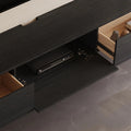 Blackened Floating Wall Mounted Media Console 79in, view 8