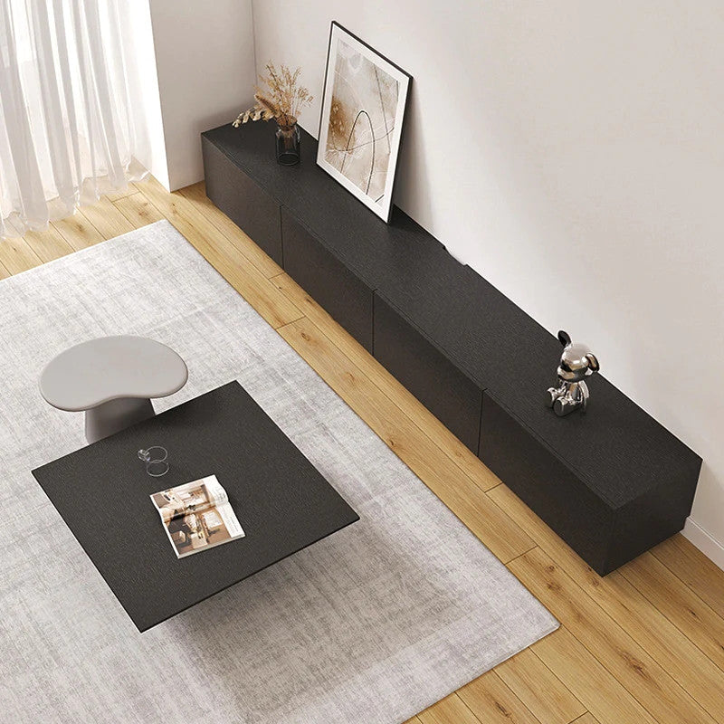 Blackened Wide Storage TV Console 87in, view 2