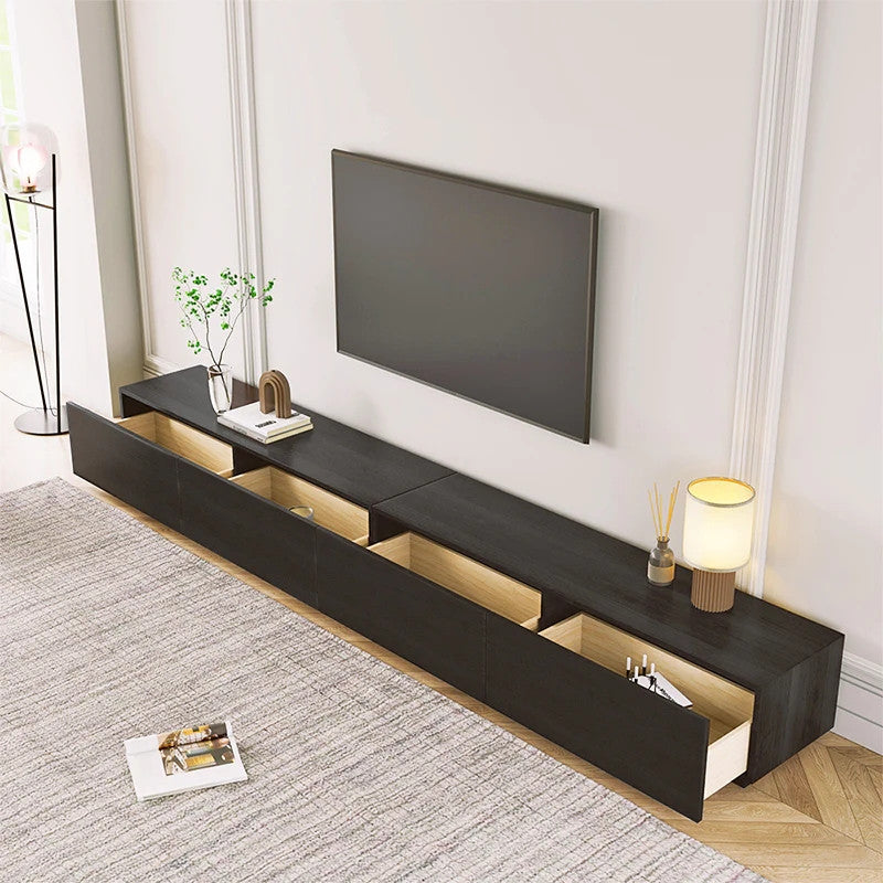 Blackened Wide Storage TV Console 87in, view 3