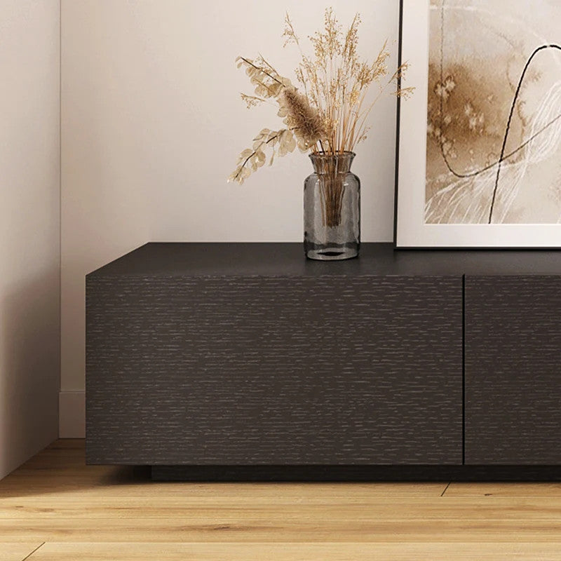 Blackened Wide Storage TV Console 87in, view 4