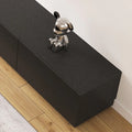 Blackened Wide Storage TV Console 87in, view 5
