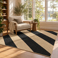 Braided Jute Rug - Rustic Charm for Any Space in a reading nook
