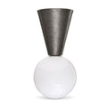 Handmade Brass Cone Flush Mount Ceiling Light in antique black