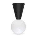 Handmade Brass Cone Flush Mount Ceiling Light in matt black