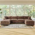 Sky Cloud Pro Sectional Sofa, Plush Slipcovers - Replacement Covers Only, Brown