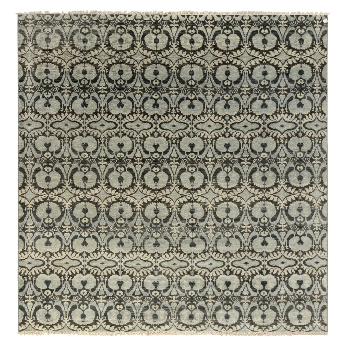 Casavani Turkish Tribal Rug, full view on a white background
