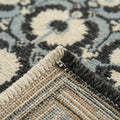 Casavani Turkish Tribal Rug, folded corner showing the back