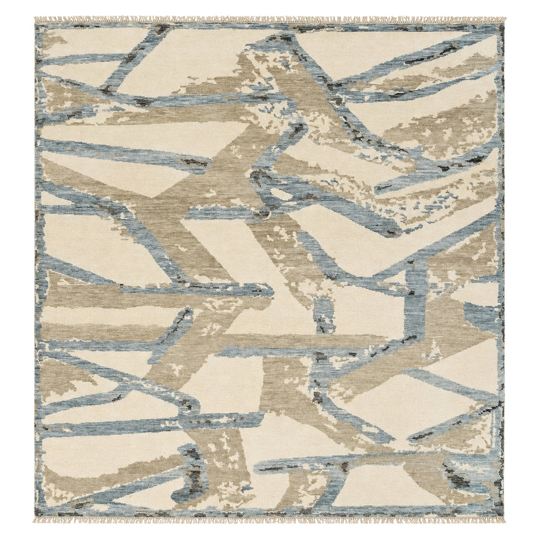 Christo Abstract Area Rug, full view on a white background