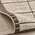 Cream Distressed Look, folded corner showing the back