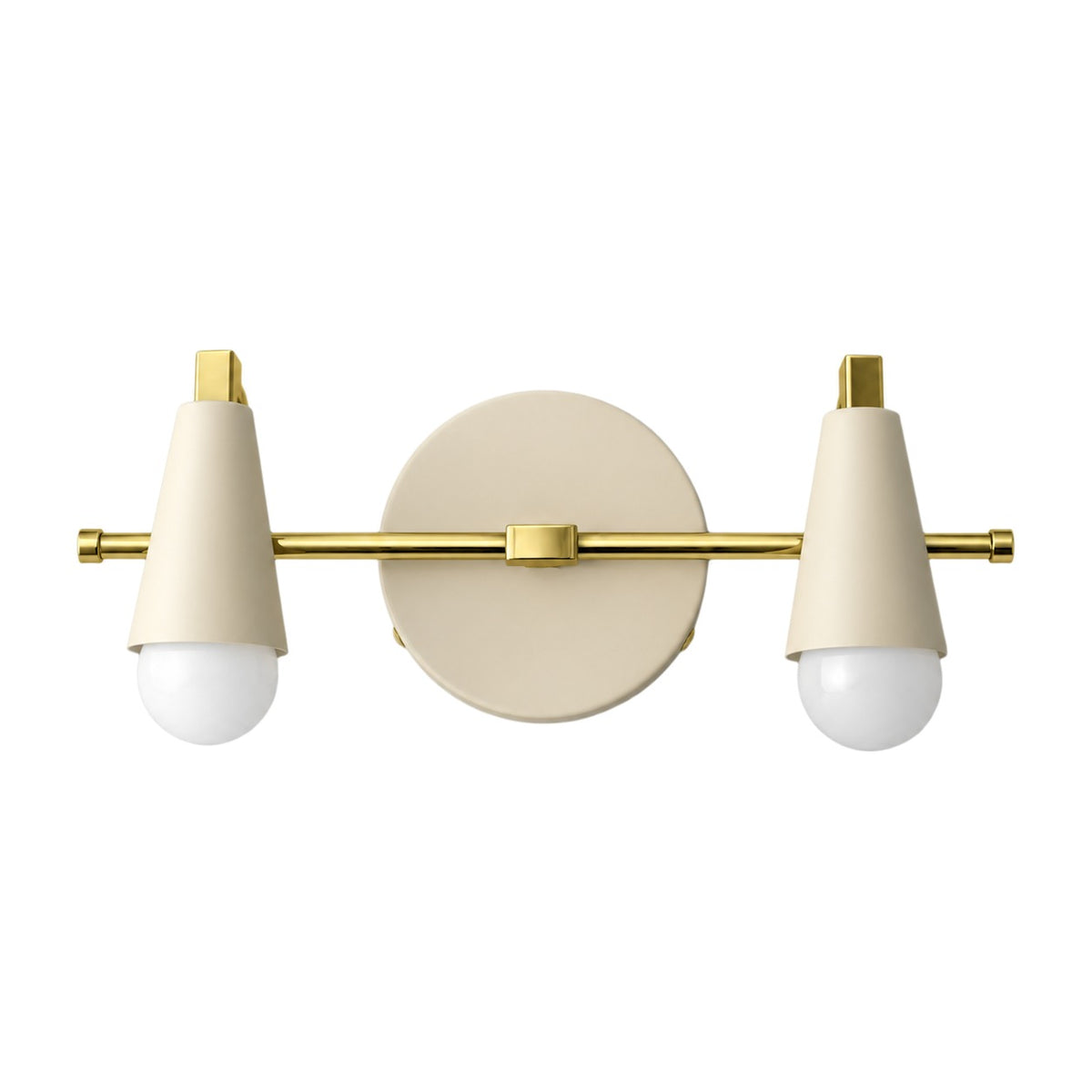 Custom Vanity Wall Light in polished brass