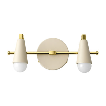 Custom Vanity Wall Light in polished brass