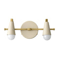 Custom Vanity Wall Light in brushed brass