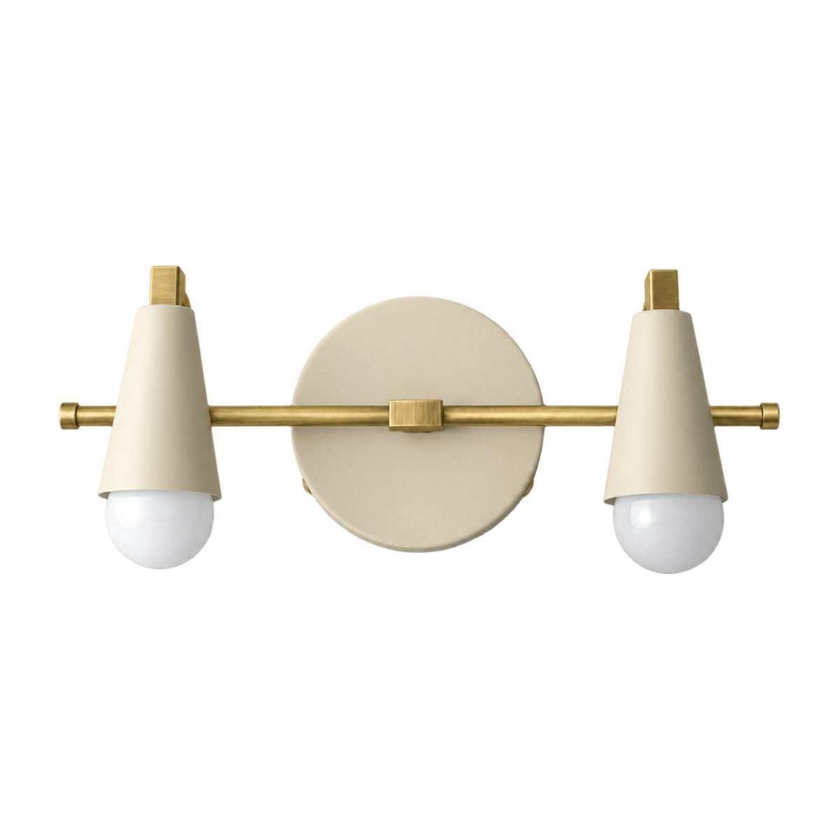 Custom Vanity Wall Light in brushed brass