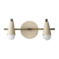 Custom Vanity Wall Light in raw brass