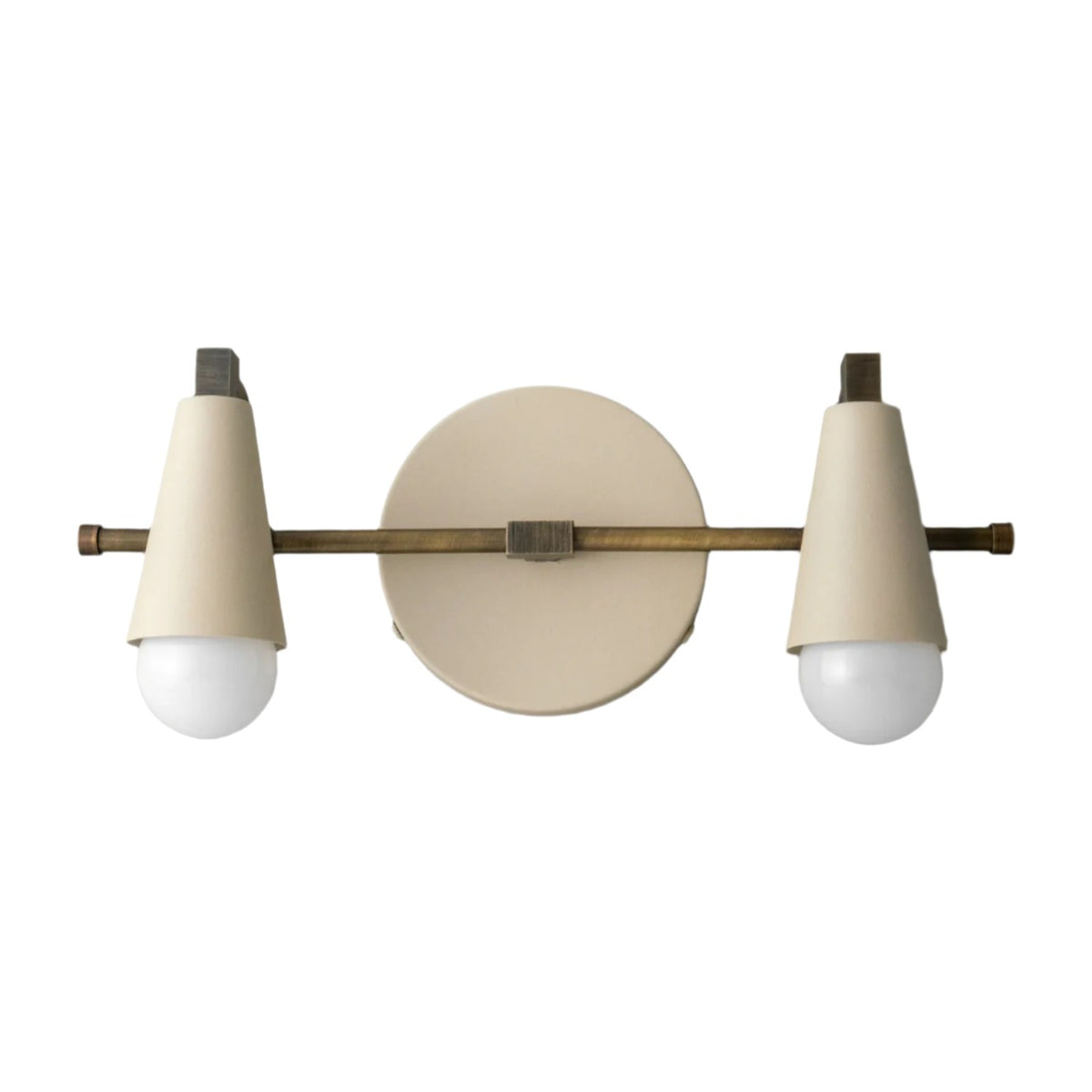 Custom Vanity Wall Light in raw brass