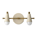 Custom Vanity Wall Light in antique brass