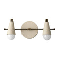Custom Vanity Wall Light in blackened brass