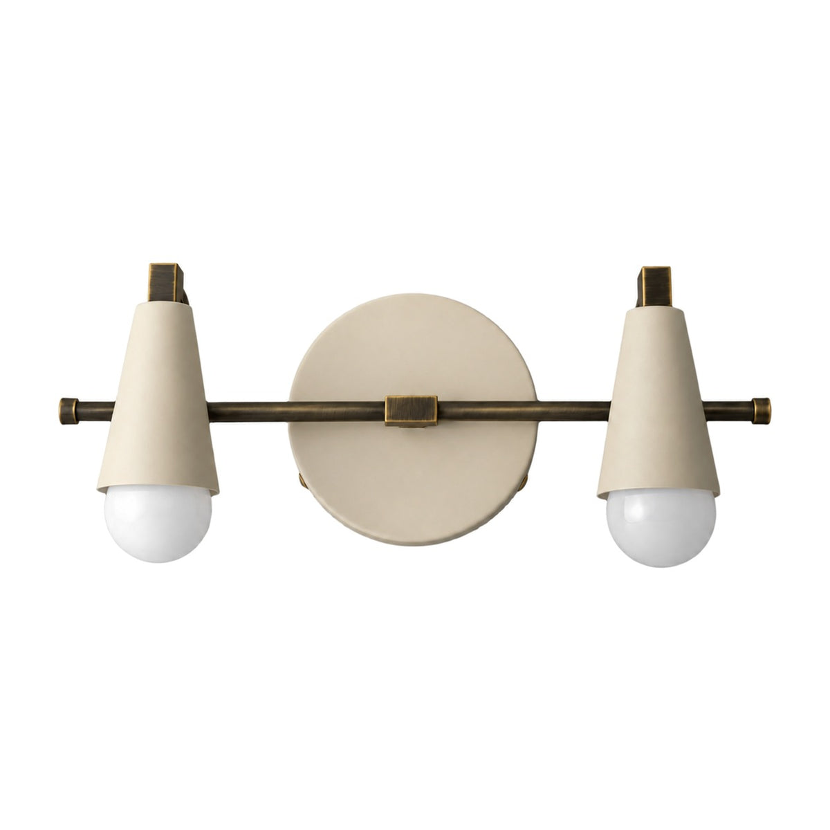 Custom Vanity Wall Light in blackened brass