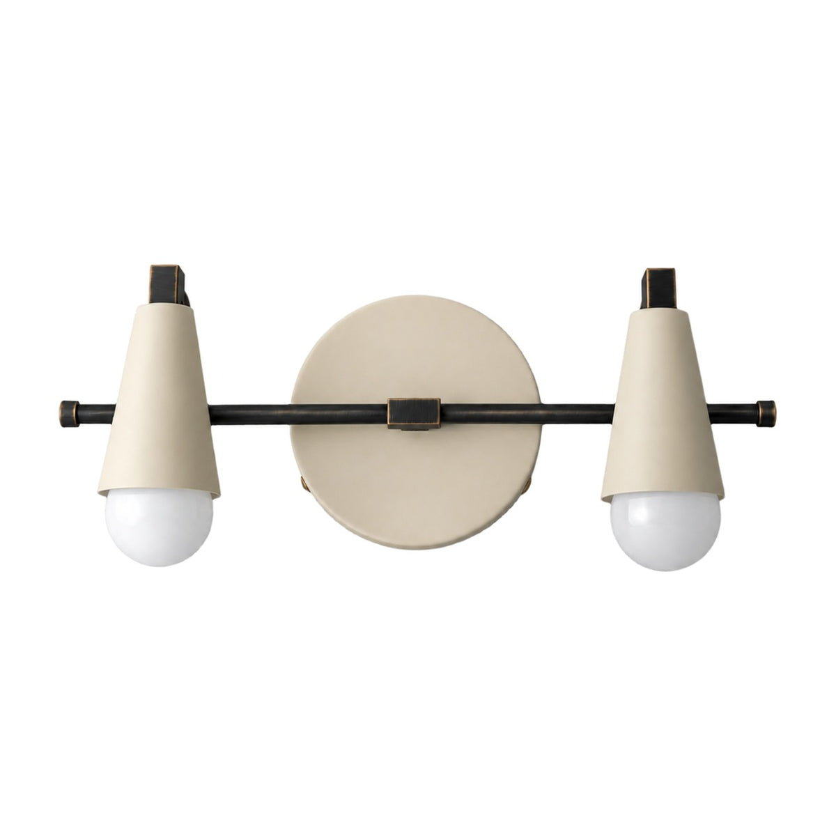 Custom Vanity Wall Light in antique black