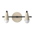 Custom Vanity Wall Light in matt black