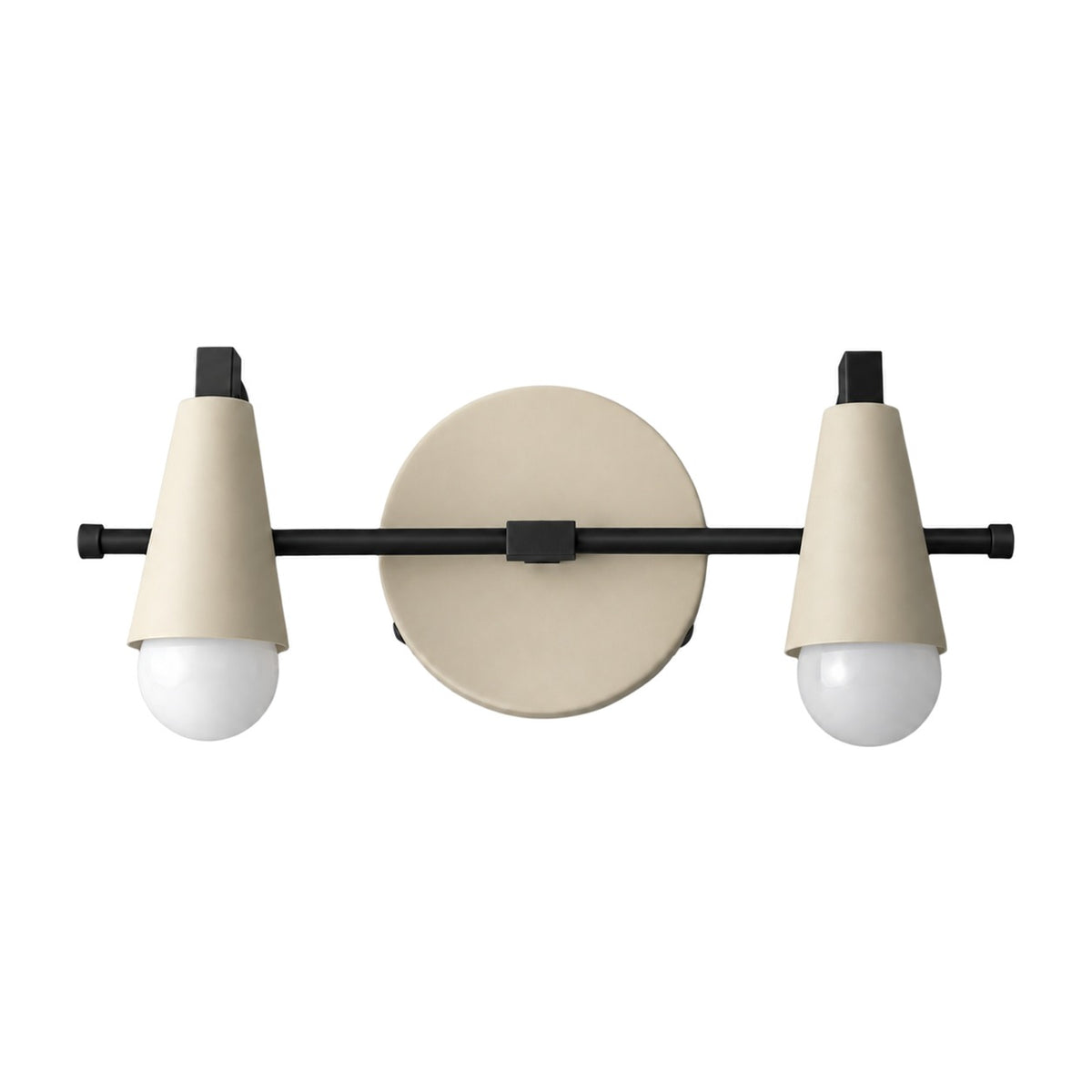 Custom Vanity Wall Light in matt black
