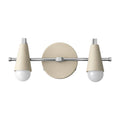 Custom Vanity Wall Light in polished chrome