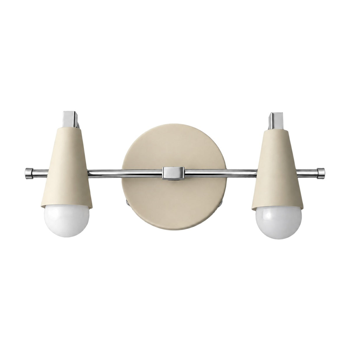 Custom Vanity Wall Light in polished chrome