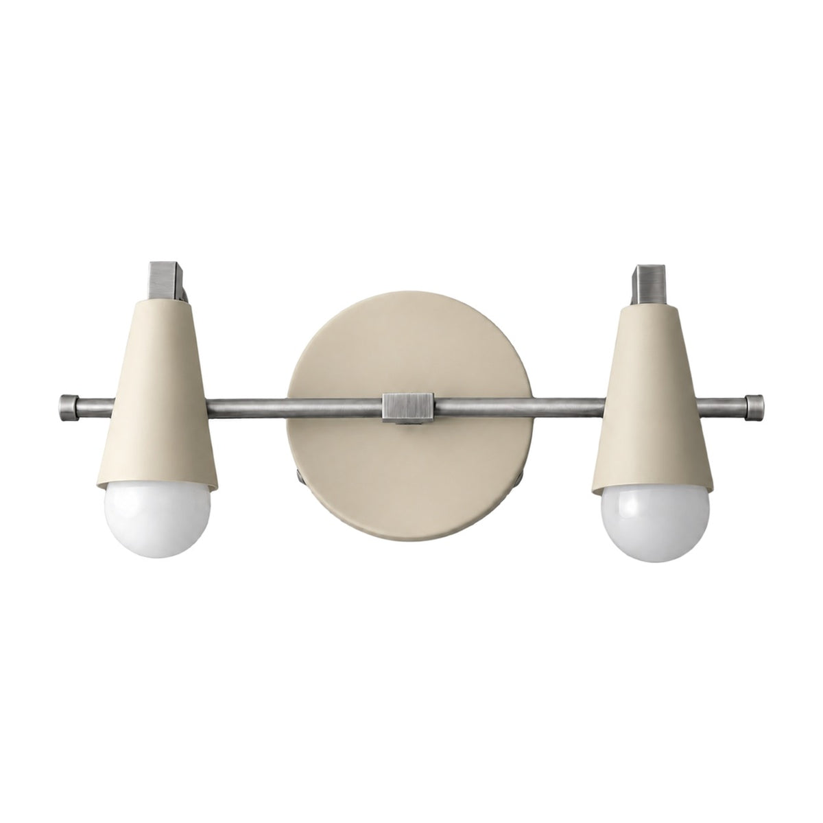 Custom Vanity Wall Light in brushed chrome