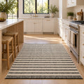 Custom white Jute Rug - Handcrafted Natural Fiber Accent Piece in a kitchen