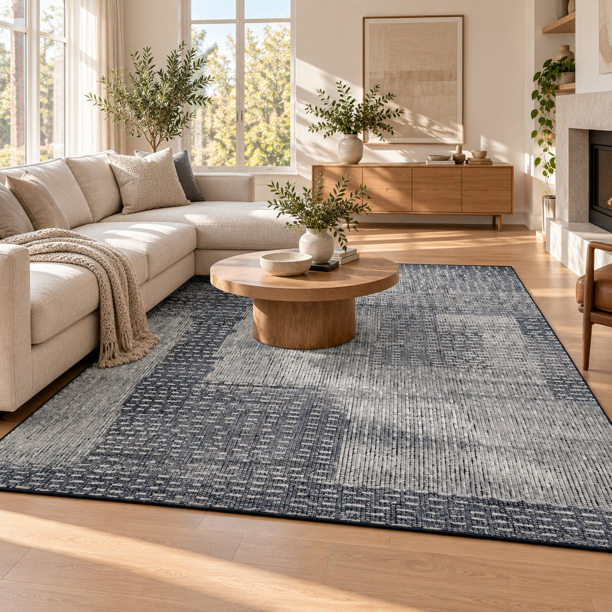 Denim Sky in a living room